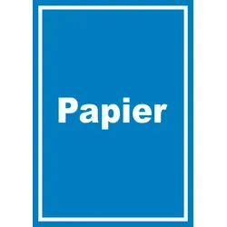 HB-Druck Papier Mülltrennung Schild mit Text hochkant A3 (297x420mm)