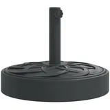 vidaXL Sonnenschirmständer für Ø38/48 mm Mast 25 kg Rund