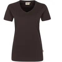 Hakro Damen V-Shirt Mikralinar® - XXL | chocolate