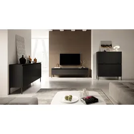 Selsey Sideboard Schwarz, Schwarze Beine Bemmi