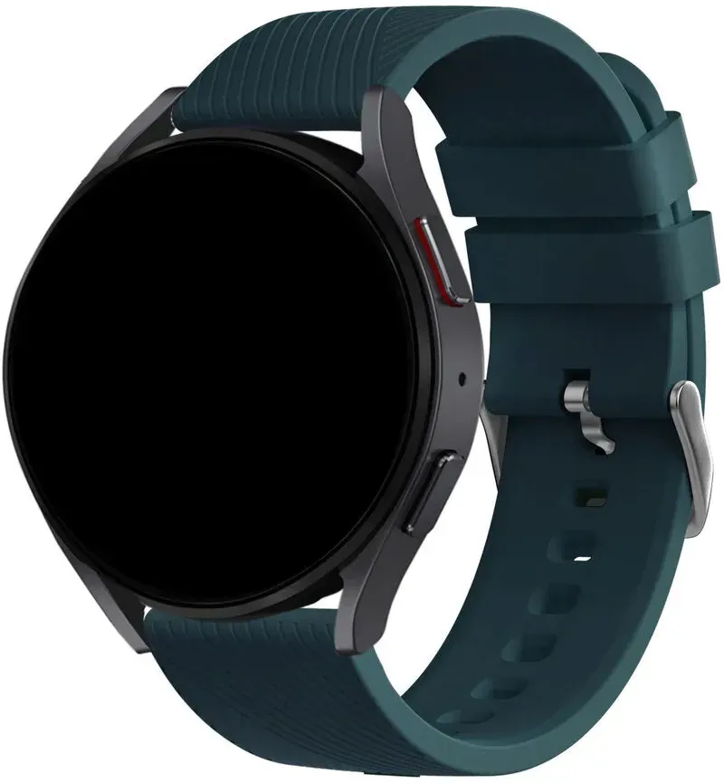 Bandz Noise Noisefit Halo Plus Armband Silikon 'Deluxe' für Noise Noisefit Halo Plus - Dunkelgrün - Schnallenverschluss