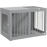 PawHut Hunde-Zubehör Grau Edelstahl B/H/L: ca. 50x80x56,5 cm - Grau
