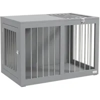 PawHut Hunde-Zubehör Grau Edelstahl B/H/L: ca. 50x80x56,5 cm - Grau