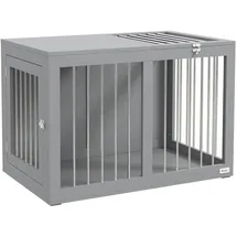 PawHut Hunde-Zubehör Grau Edelstahl B/H/L: ca. 50x80x56,5 cm - Grau
