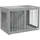 PawHut Hunde-Zubehör Grau Edelstahl B/H/L: ca. 50x80x56,5 cm - Grau