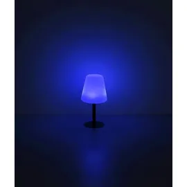 GLOBO Solarleuchte Metall Ø15 cm 8x RGBW LED inkl. IP44 schwarz matt