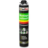 IsolBau Bauschaum B2, 1K, Montageschaum, für Schaumpistole, schall- und wärmedämmend, 750 ml