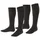 Esprit Kniestrümpfe Foot Logo Multipack K Kh Baumwolle lang einfarbig 2 Paar, Schwarz 27-30
