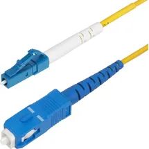 Startech StarTech.com 3 Meter LWL Patchkabel LC SC (UPC) OS2 Simplex 9/125μm, 40G/100G, Biegeunempfindlich, Geringe Einfügedämpfung, LSZH Glasfaserkabel, 3 m, OS2, LC, SC