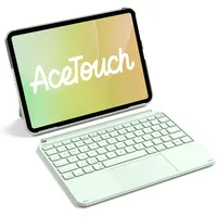 Inateck Hülle mit Tastatur für iPad 10/11 Generation A16 2025, iPad Air 11" M3/M2 (2025/2024), Air 5/4, Pro 11 4/3/2/1 Grün