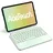Inateck Hülle mit Tastatur für iPad 10/11 Generation A16 2025, iPad Air 11" M3/M2 (2025/2024), Air 5/4, Pro 11 4/3/2/1 Grün