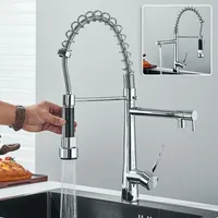 Küche Wasserhahn mit Brause 360° ausziehbar Küchenarmatur Mischbatterie Chrom