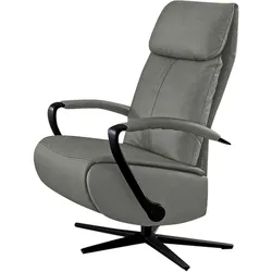 Relaxsessel W.SCHILLIG "rumbaa", grau (grau s37), B:68cm H:113cm T:83cm, Stoff S37 (100% Polyester): Luxus-Microfaser in Lederoptik, Sessel, wahlweise mit Doppelmotor, in Größen S, M & L, mit 5-Sternfuß