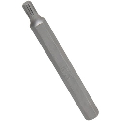 BGS 4772 Bit Nuss Stecknuss Keil-Profil (für Ribe) M7 Länge 100mm Antrieb Außensechskant 10mm (3/8")