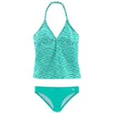 VENICE BEACH Tankini für Kinder minzblau|WEISS 10-11J