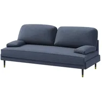Selsey Kachave - Couch, Schlafsofa mit Liegefläche 83 x 200 cm, minimalistisch, 204 cm breit (Dunkelblau)