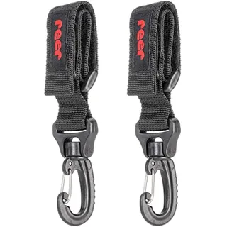 Reer Clip&Go Hook Kinderwagen-Haken für einfache Befestigung von Taschen, schwarz, 84101