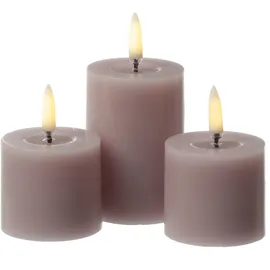 uYuni LED Mini Kerze Thea 7,5 cm flieder