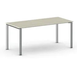 Konferenztisch, Besprechungstisch PRIMO INFINITY 200x90 cm, Eiche natur, graues Fußgestell