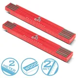 STAHLWERK Zollstock 1. FC Köln Edition Rot 2 m