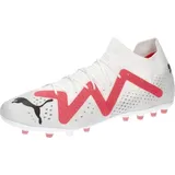 Puma Future Match MG Fussballschuh, White Black-FIRE Orchid, 44 EU