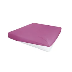 Jersey-Elastan Boxspringlaken , rosa/pink , Baumwollmischgewebe , Maße (cm): B: 150 H: 28 T: 28