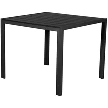 VCM ebuy24 Gartentisch Schwarz und Schwarz