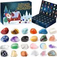 Adventskalender 2024 Kristalle für Kinder Adventskalender Edelstein Mineralien Steine Edelsteine 24 Tage Weihnachten Countdown Adventskalender Mädchen Jungen