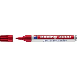 edding 3000 Permanentmarker, Einzelfarben, rot