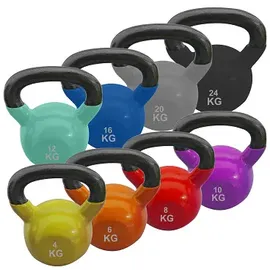 Sport-Thieme Kettlebell-Set Vinyl 4 x 10 kg, 4 x 4 kg