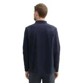 Tom Tailor Langärmliges Piqué Poloshirt Blau M