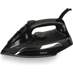 Melissa 16390057 - Vielseitiges Dampfbügeleisen mit keramischer Bügelsohle, Selbstreinigungsfunktion und automatischer Abschaltung - 2500W - Schwarz