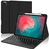 SENGBIRCH iPad Pro 11 Hülle mit Tastatur 2022 - iPad Air 5 2022 mit Trackpad Tastatur Case,Abnehmbare Magnetische Touch Tastatur,Deutsch,Für iPad Pro 11 4/3/2/1,iPad Air 5 / Air 4 2020,Schwarz