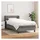 vidaXL Boxspringbett 100 x 200 cm Dunkelgrau