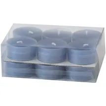 Wiedemann Kerzen Teelichter Jeans 18 x 38 mm 12 St. blau