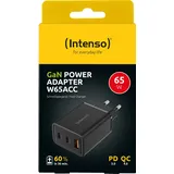 Intenso Power Adapter W65ACC GaN 2x USB-C 1x USB-A 65W schwarz