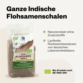 Avitale GmbH Ganze Flohsamen aus Indien 300 g