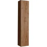 WELLTIME Hängeschrank WELLTIME "Hamburg", braun (eiche cadiz nb), B:25cm H:138cm T:26cm, FSC-zertifizierter Holzwerkstoff, Schränke, Hängeschrank, Badschrank mit 1 Tür, Höhe 138 cm, Breite 25 cm