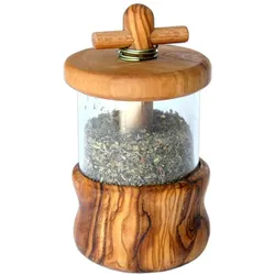Kräutermühle aus Olivenholz