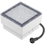 ledscom.de LED Pflasterstein Bodeneinbauleuchte GORGON für außen, IP67, eckig, 10 x 10cm, blau, 12v, Outdoor, Terrasse, Gartenbeleuchtung, Bodeneinbauleuchte, Strom, Bodenlampe, Bodenleuchte