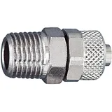 Riegler Gerade Einschraubverschraubung, R 1/2 a., für Schlauch 12/10