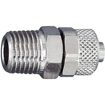 Riegler Gerade Einschraubverschraubung, R 1/2 a., für Schlauch 12/10