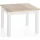 WFL GROUP Quadratischer Esstisch 90 x 77 x 90 cm braun