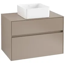 Villeroy & Boch Villeroy und Boch Collaro Waschtischunterschrank C03700VM 80x54,8x50cm, Waschtisch mittig, taupe