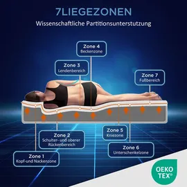 XDOVET Kaltschaum 180 x 200 cm H2/H3