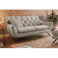 KAWOLA Sofa CHARME Cord steingrau