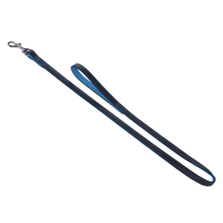Nobby Hundeleine Pacific, Rindsleder blau L: 120cm, B: 14mm