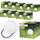 Lumiled LED Leuchtmittel, 10x Module LED Lampen INSERT 5W 40 Watt), extra flach spot, 470lm Warmweiß 3000K, 120° Keramik, 10-er Pack