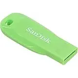 SanDisk SDCZ50C-064G-B35GE 64 GB Cruzer Blade USB 2.0 Flash Drive - Electric Green