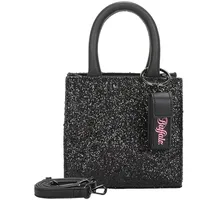 Buffalo Boxy35 Mini Bag Handtasche 18 cm glimmer black